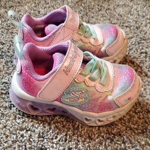 Kids' Pink and Purple Light-Up Shoes
